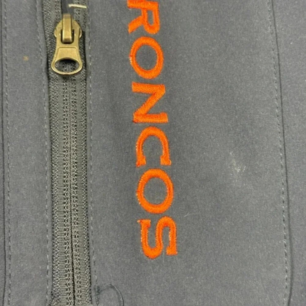 NFL Denver Broncos Mens Large Jacket Full Zip Navy Blue and Embroidered Bronco - Picture 7 of 12